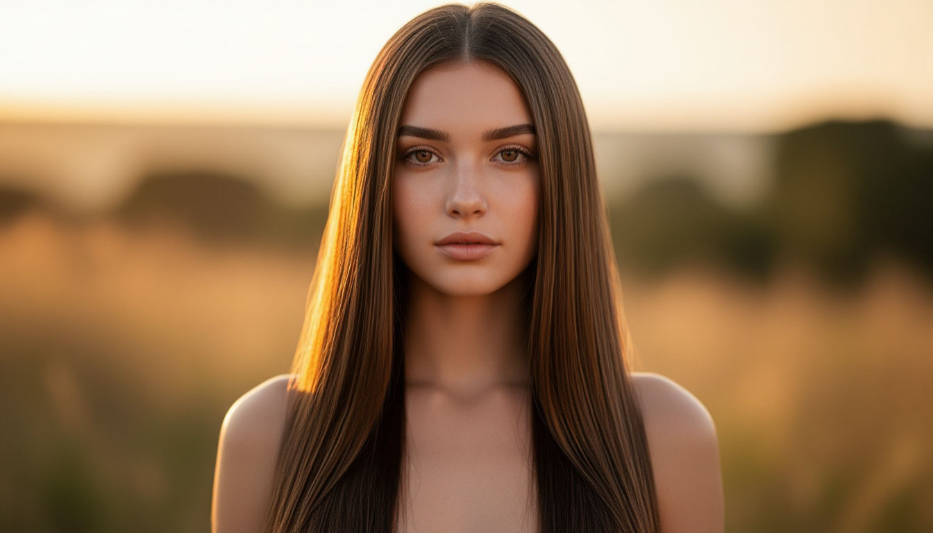 Длнные красивые волосы